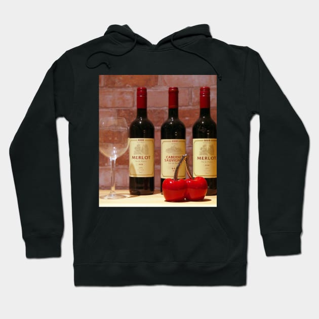 Wine Still Life Hoodie by JonDelorme